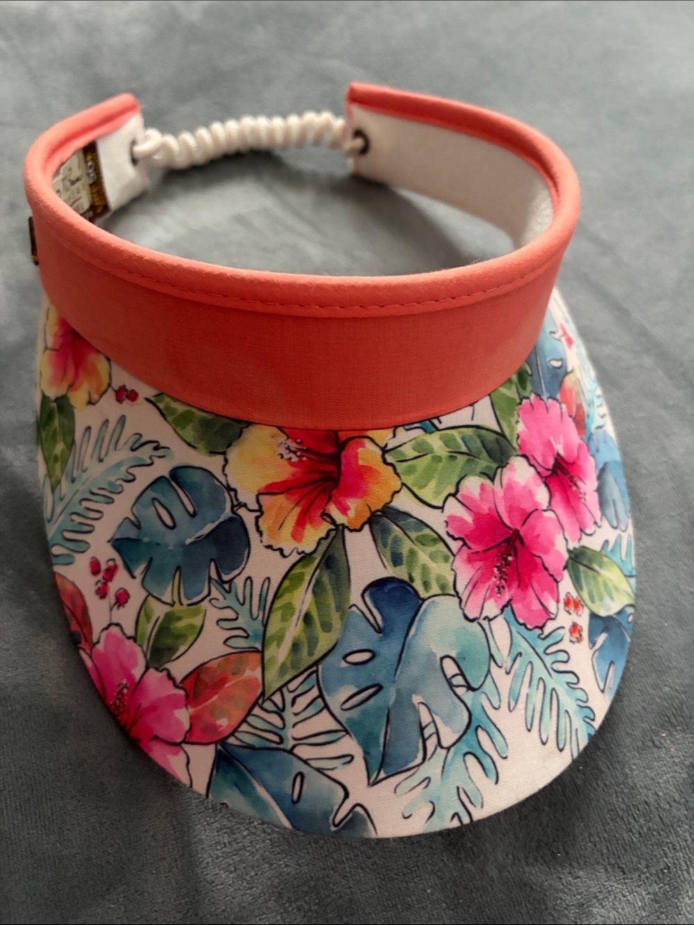Sun 'N Sand Coral Hat Visor with UPF 50+ Protection
